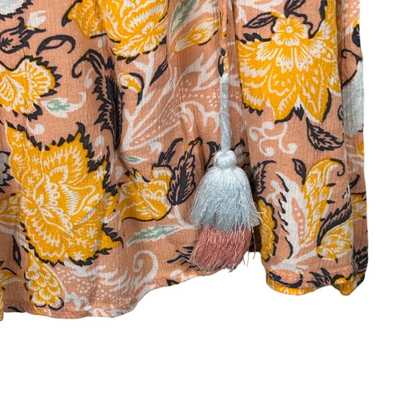 LOFT Floral Halter Neck Tank Top Peach XS - Picture 3 of 8